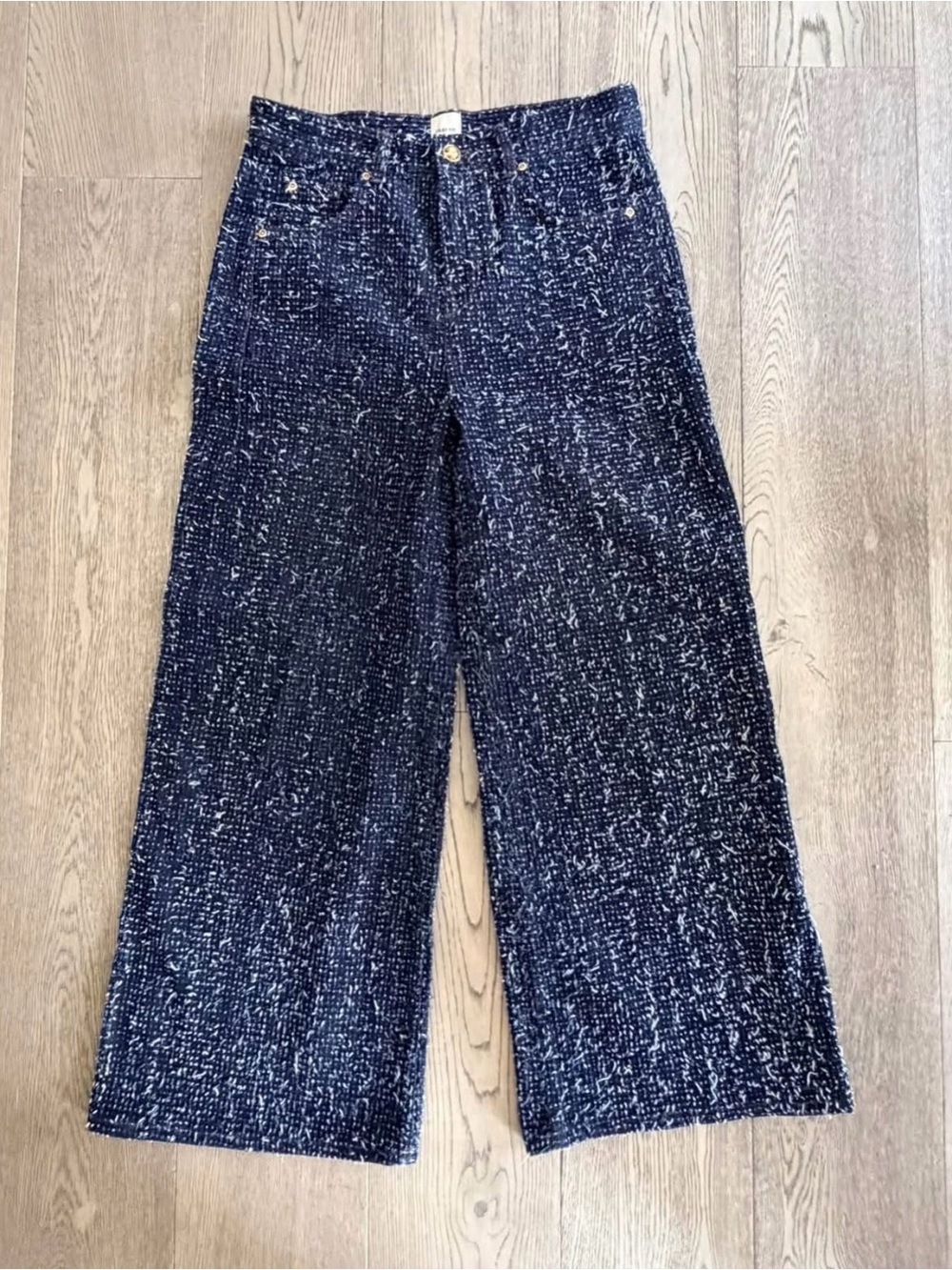 Maeve Colette tweed Wide-Leg